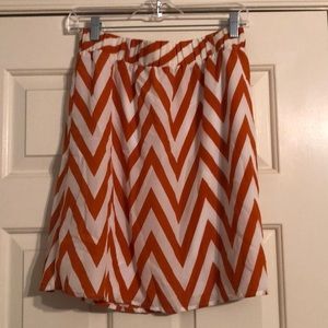 Orange & white Game day skirt!